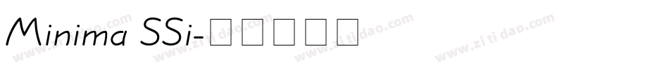 Minima SSi字体转换